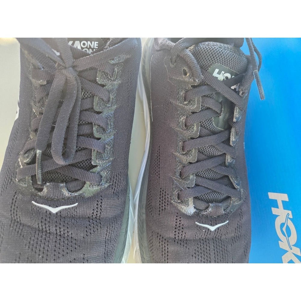 Hoka Mach 4 Black Dark Shadow Running Shoes Womens 9B Low Top Athletic Sneakers - Picture 5 of 8